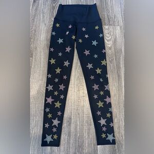 Beach Riot Sport Leggings with Beaded multi colored stars small
